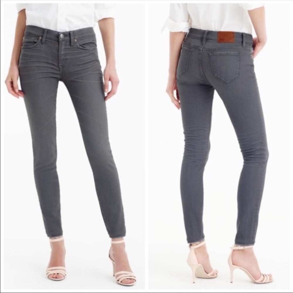 J. Crew Toothpick Skinny Jeans Grey Dove Size 24